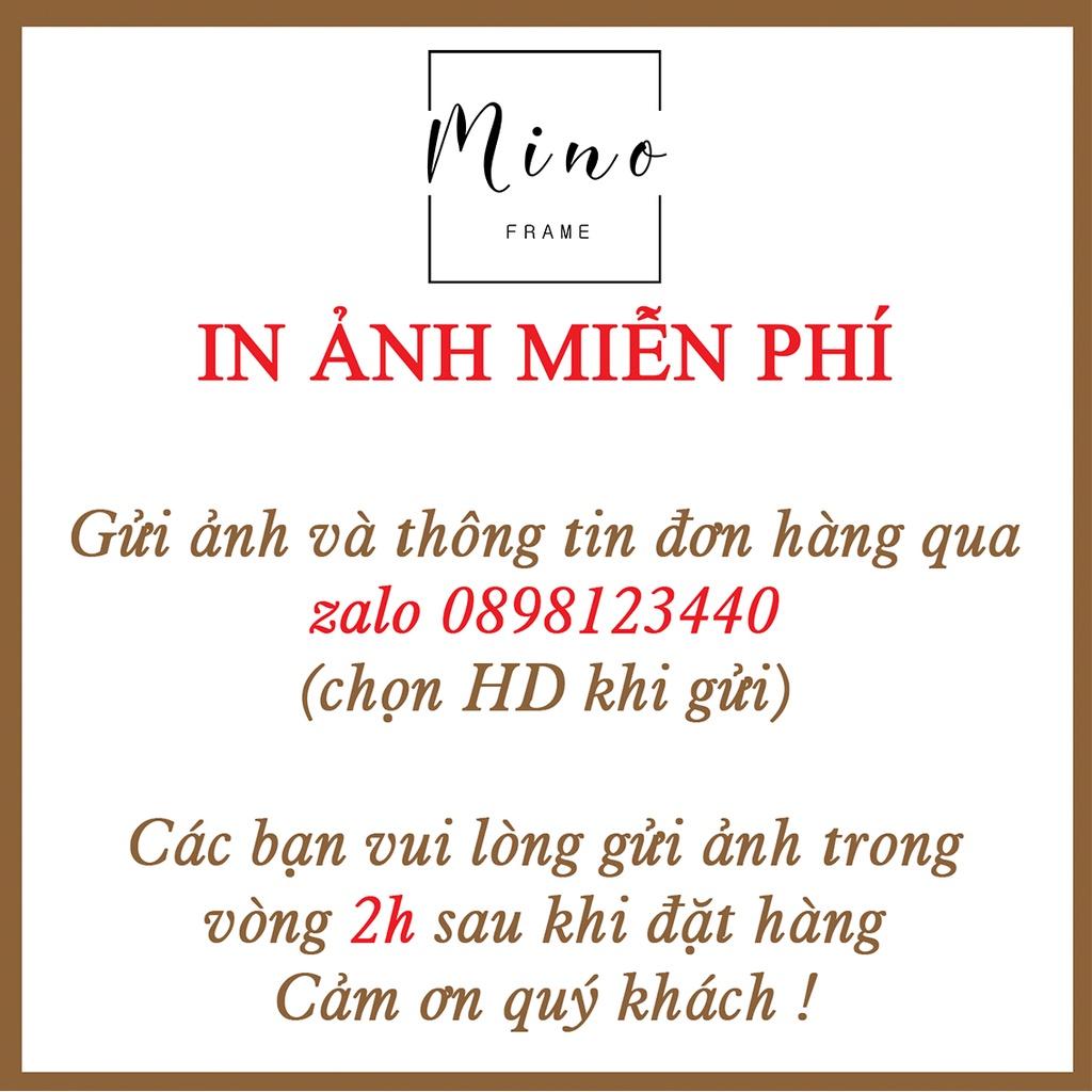 Khung Ảnh Gỗ 5 / 6 / 7 / 10 Inch Trang Trí Phòng Khách, Phòng Ngủ Mino Frame KH04C