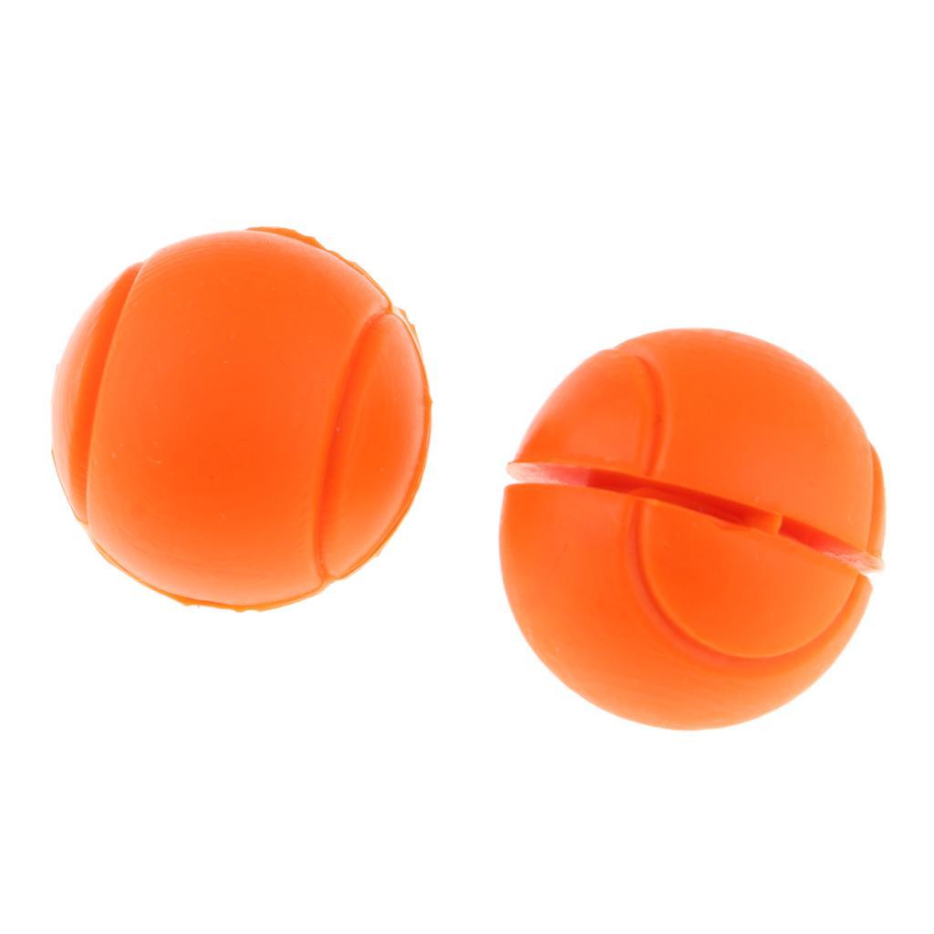 2xSilicone Tennis Racket Vibration Damper Racquet Shock Absorber Orange
