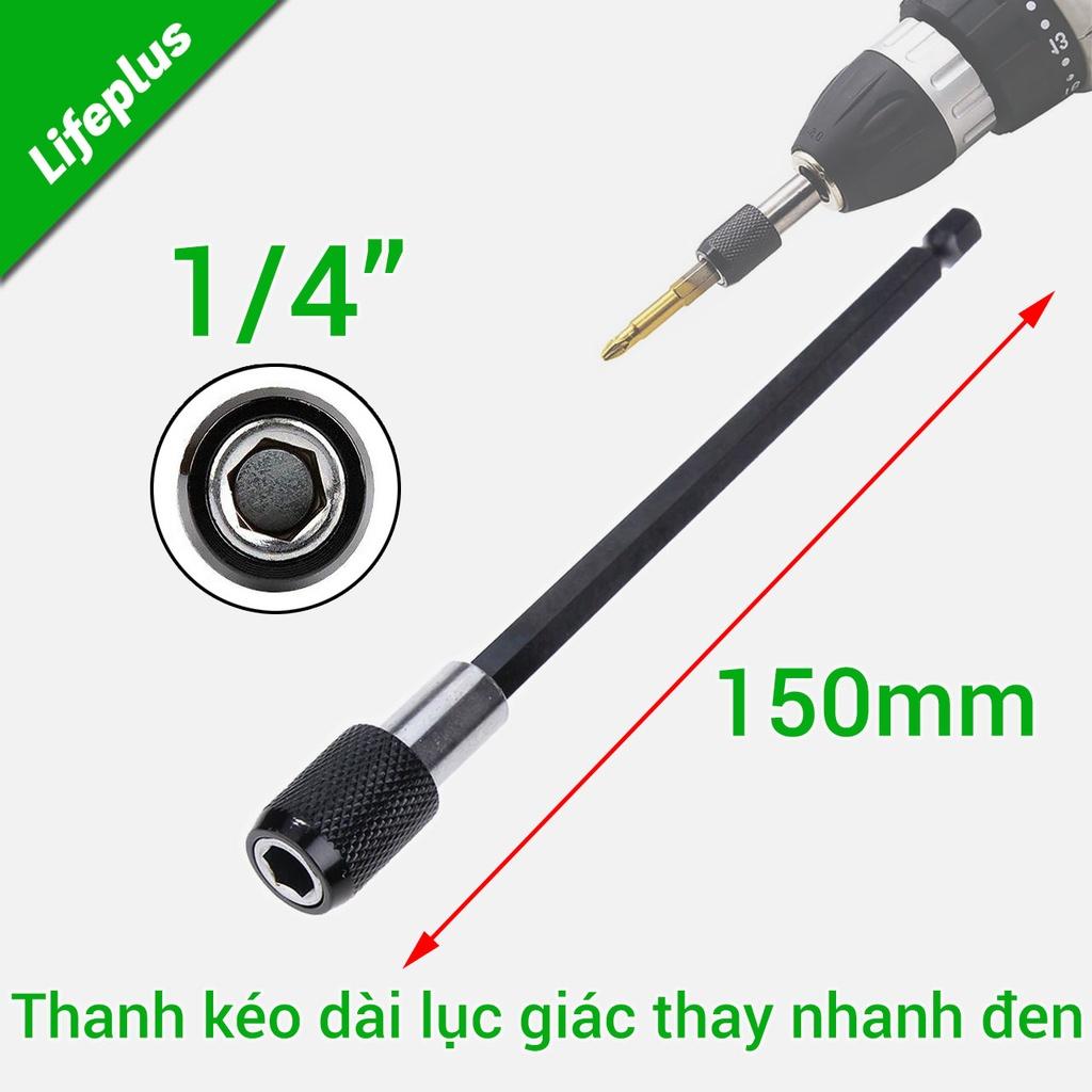 Thanh kéo dài lục giác thay nhanh đầu khía đen