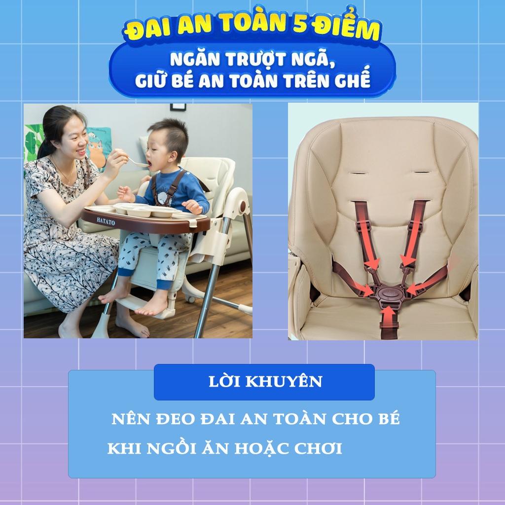 Ghế Ăm Dặm Cho Bé HATATO H2 - Mẫu Ghế Ăn Dặm Gấp Gọn