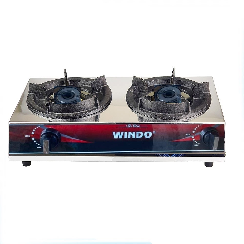 Bếp Khè Gas 2 Lò Bán Công Nghiệp WINDO - Hàng Chính Hãng