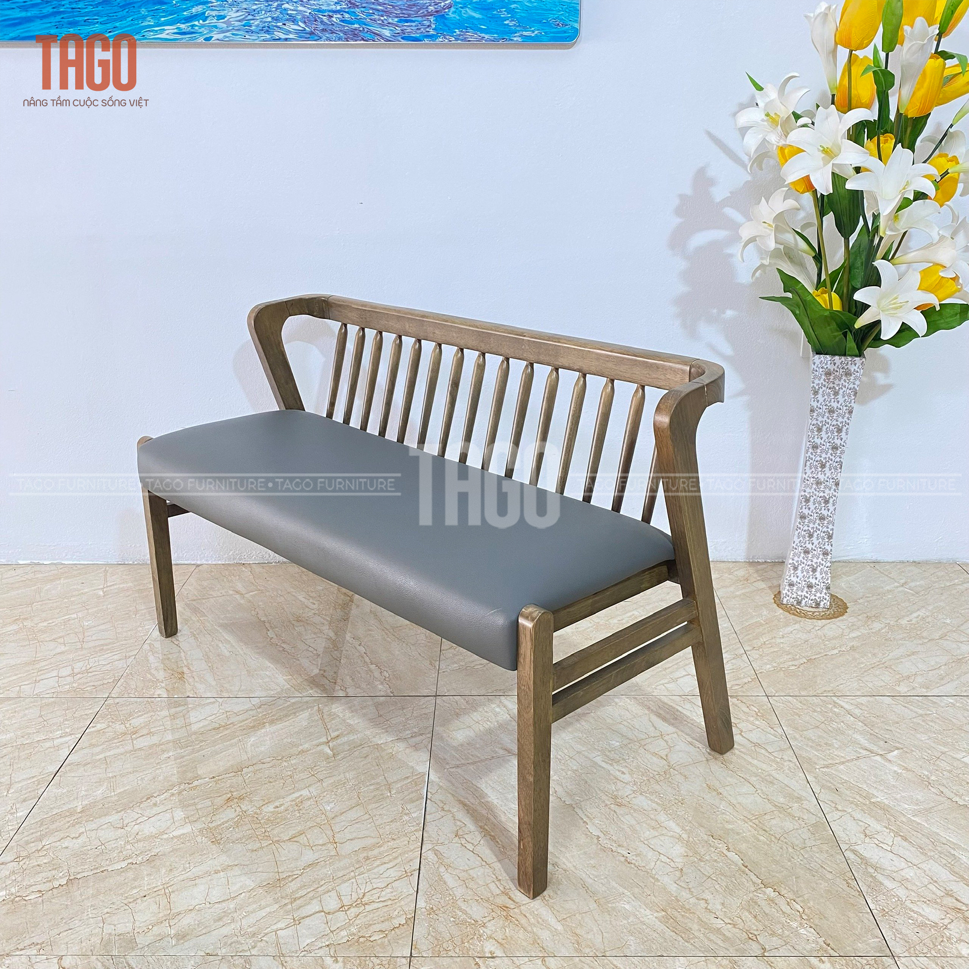 GHẾ BENCH MÙA THU ANTIC 1m4