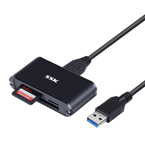 Đầu Đọc Thẻ Nhớ Đa Năng SSK SCRM630 USB 3.0 - Hàng Nhập Khẩu