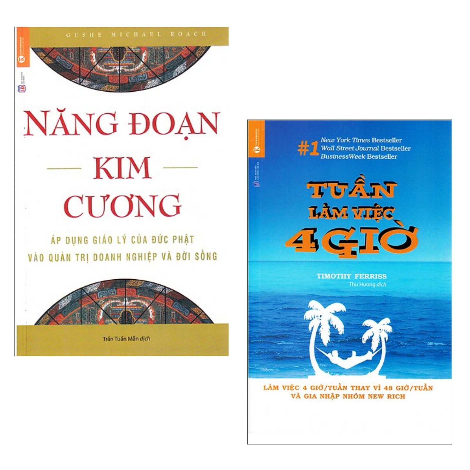 Combo 2 Cuốn Tuần Làm Việc 4 Giờ + Năng Đoạn Kim Cương (Tặng kèm Bookmark Happy Life)