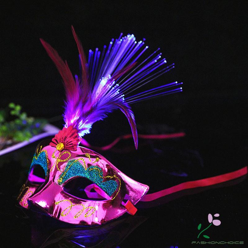 Mặt nạ có đèn Led xinh xắn cho hóa trang-w06