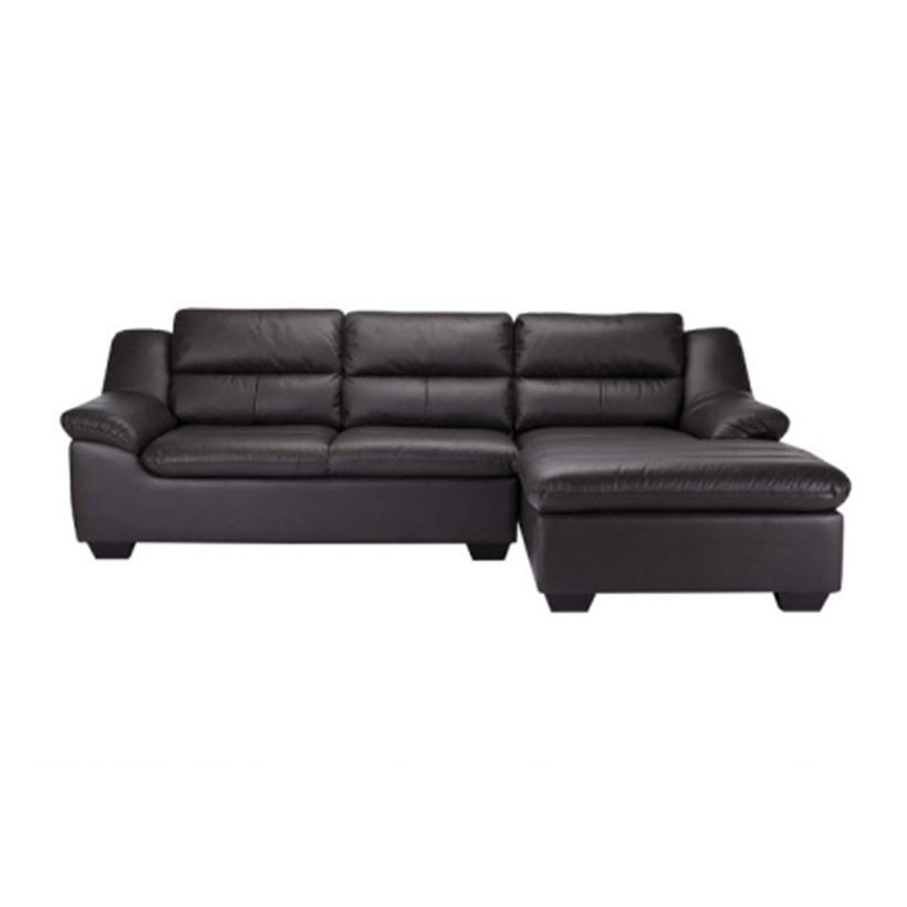 Sofa Da Chữ L góc trái Juno Keith 254 x 162 x 88 cm (Nâu đen)