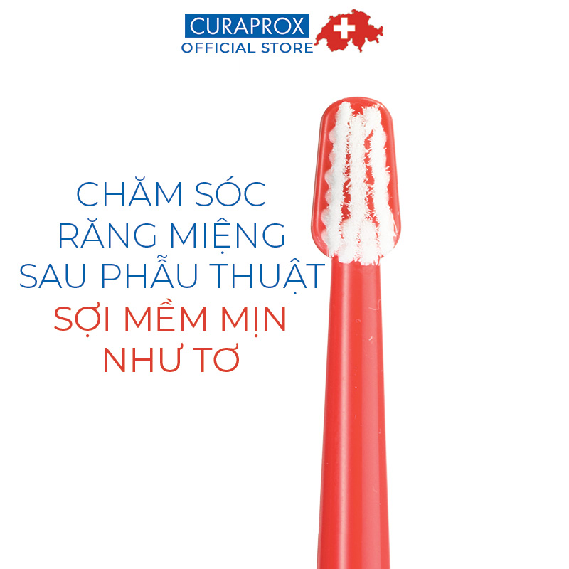 Bàn chải răng Curaprox CS Surgical Mega Soft cho răng sau phẫu thuật