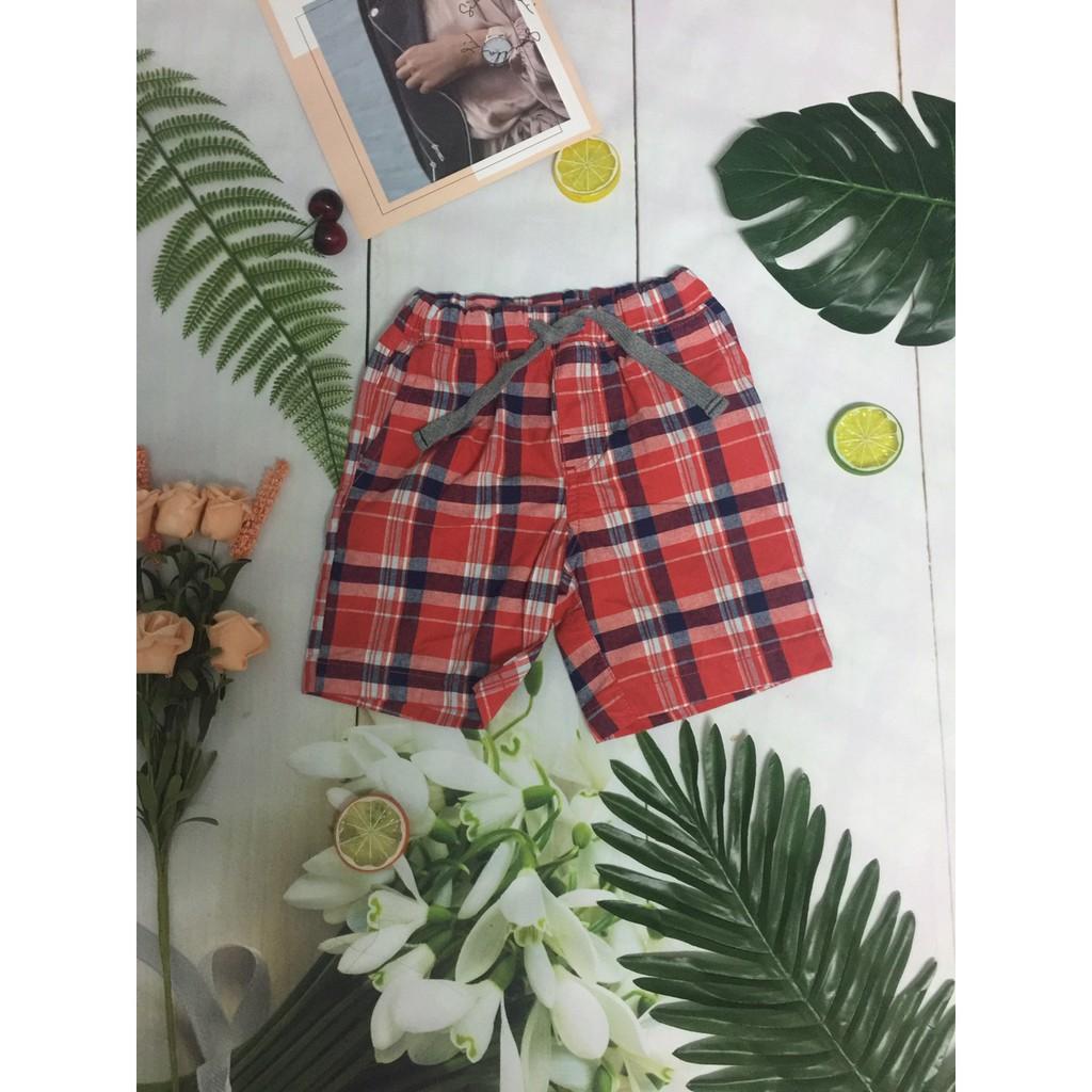 Quần short carter vải mềm đỏ size 3y