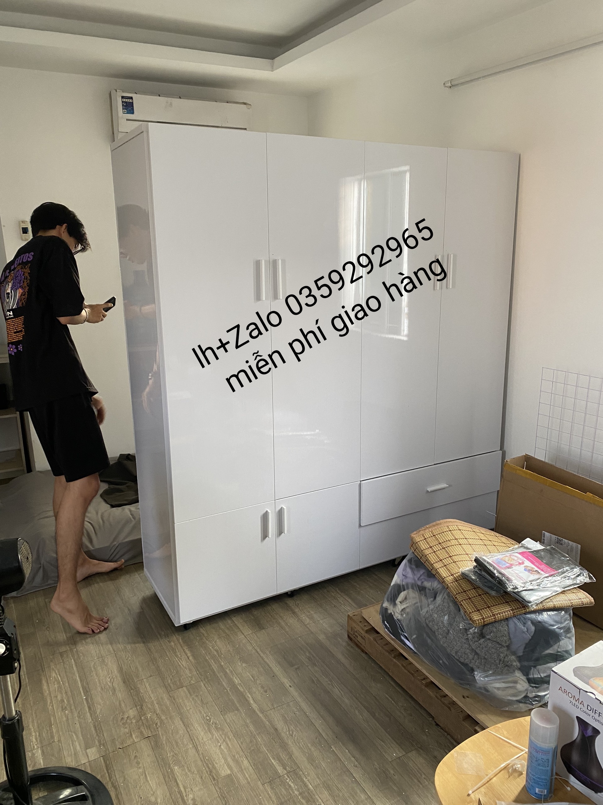 Tủ nhựa đài Loan 4 cánh