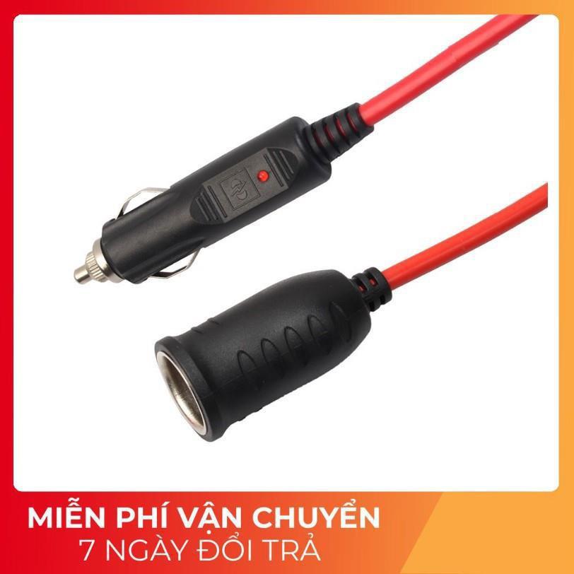 Dây Cáp Nối Dài Tẩu Sạc Lõi Đồng Cho Xe Hơi Ô tô 12V 24V