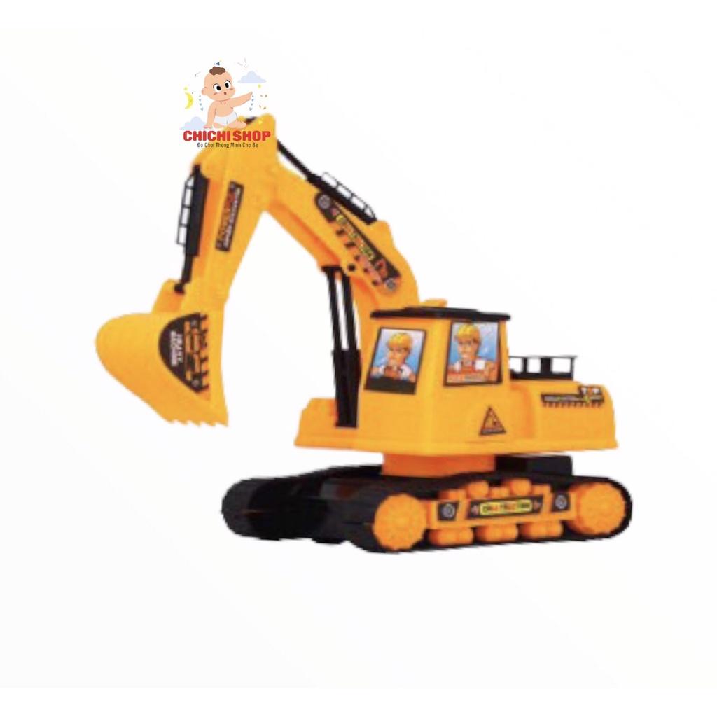 Đồ Chơi Xe Mô Hình Cho Bé Trai, Xe Múc Bánh Xích
