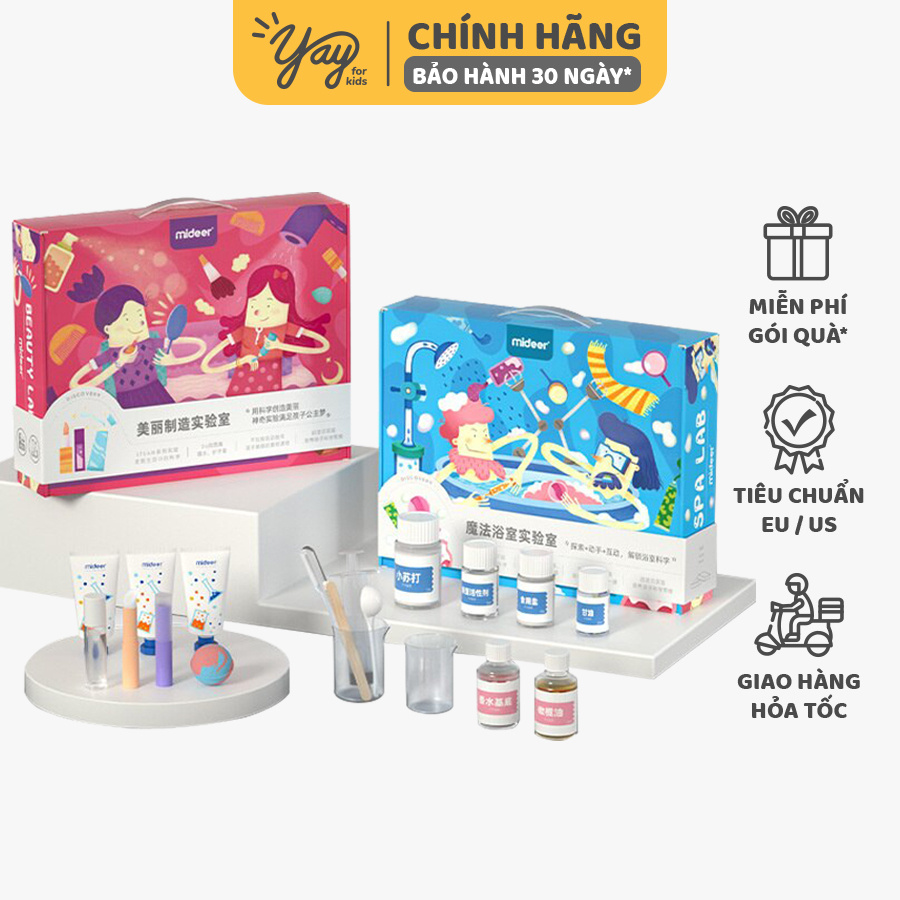 [HDSD T.VIET] Bộ Steam Làm Mỹ Phẩm &amp; Spa Cho Bé 5+ - Mideer