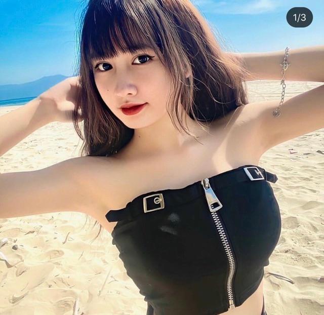 Áo ống da dây kéo phối khoen siêu chất -B0N