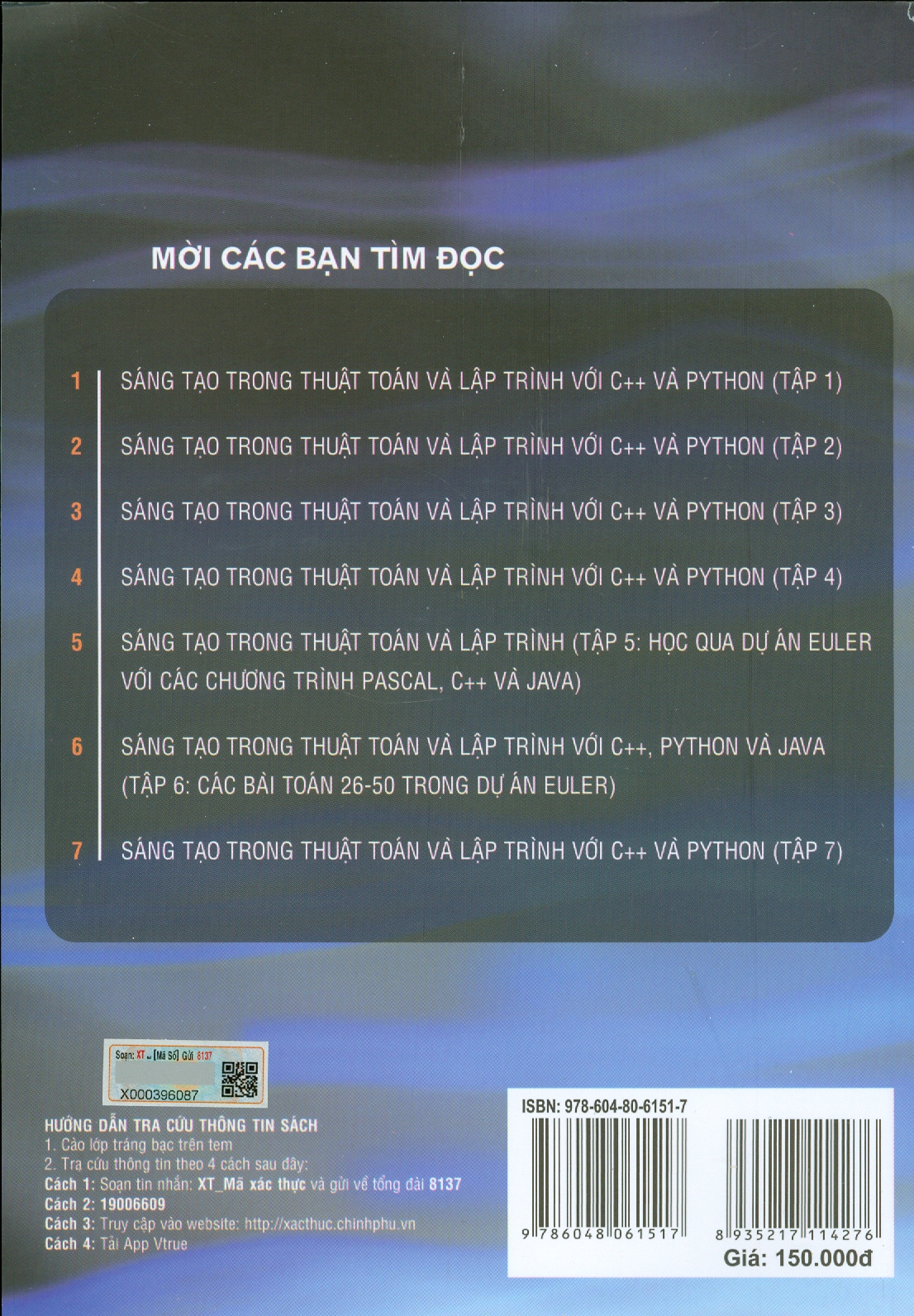 SÁNG TẠO TRONG THUẬT TOÁN VÀ LẬP TRÌNH VỚI C++ VÀ PYTHON - TẬP 7