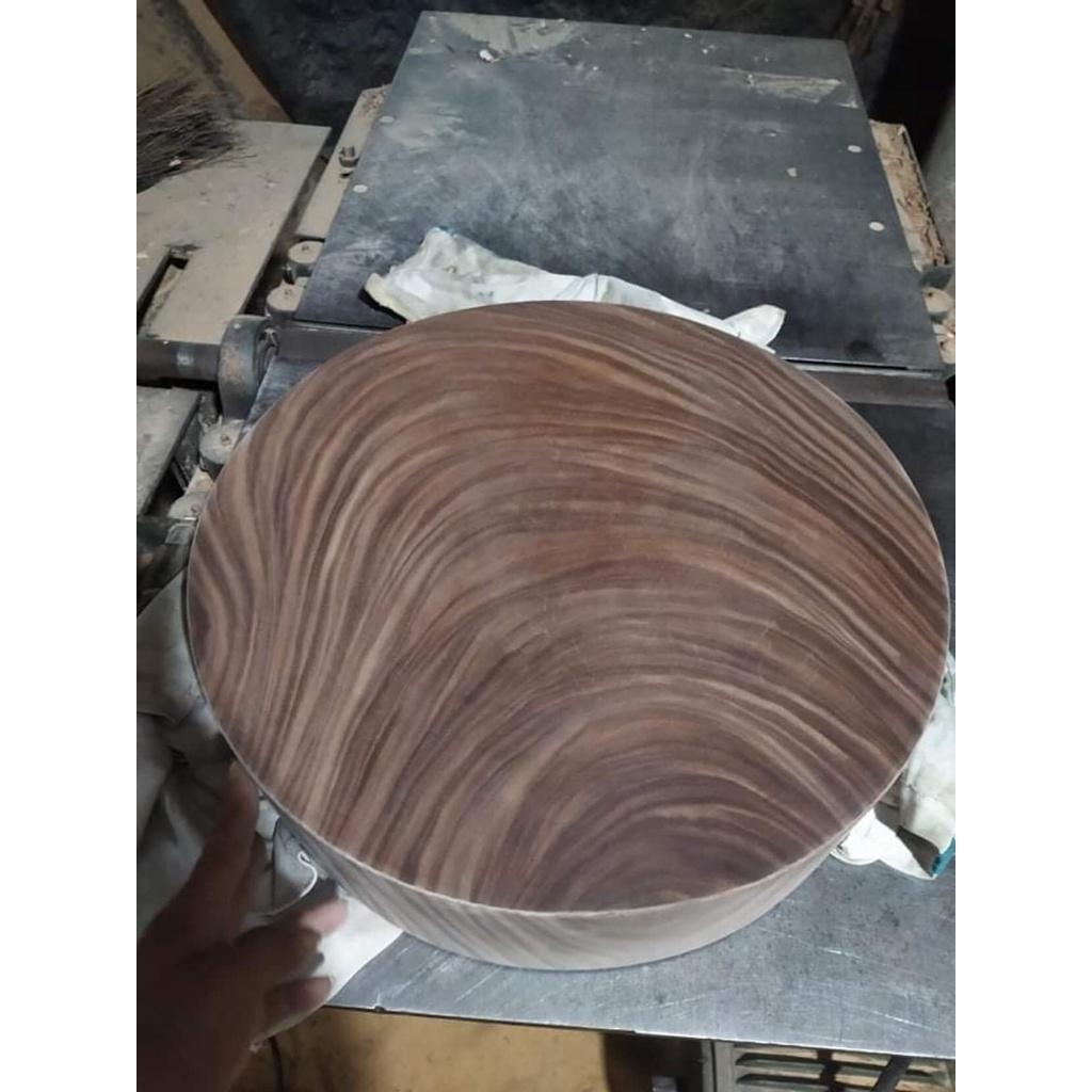 Thớt gỗ nghiến tây bắc đường kính 40cm dày 6, thớt gỗ không tâm nguyên khối độ bền cao
