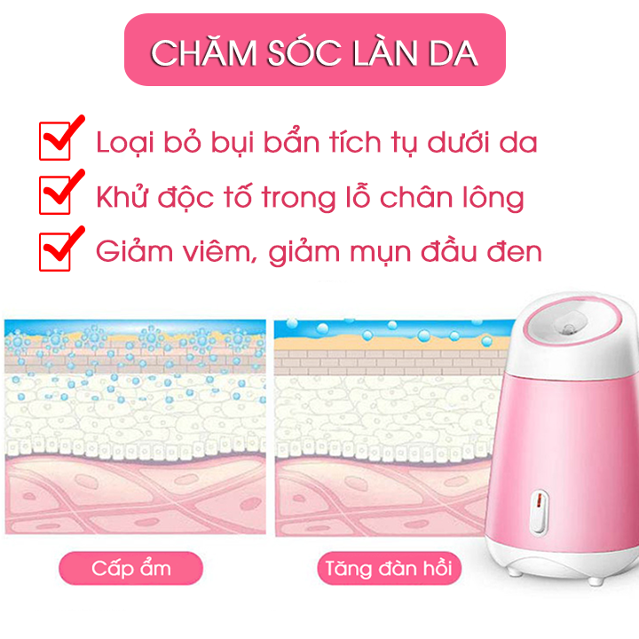 Máy Xông mặt mũi họng từ Sả chanh, Thảo dược, Hoa quả Tươi Tự Động 2in1- làm đẹp tăng sức đề kháng - giao màu ngẫu nhiên