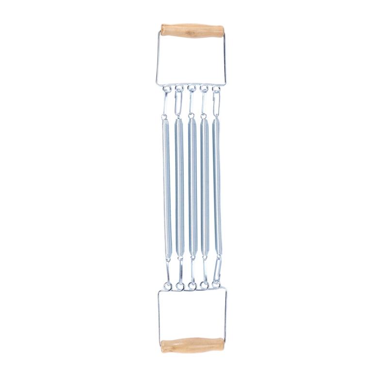 1PCS Bài tập 5 Mùa xuân kéo ngực Mở rộng thể dục Thể hình Trainer Huấn luyện nhà và Phụ nữ Thiết bị thể dục Màu sắc: Bạc
