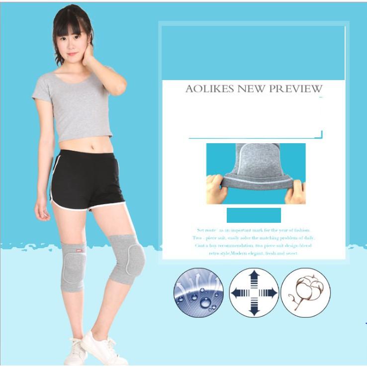 Miếng đệm đầu gối tập GYM, Bóng đá, Trượt Patin, thể thao khác cho nữ  AOLIKES A-0210