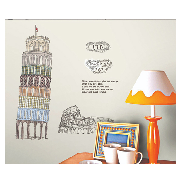 Decal tháp nghiêng pisa PK387