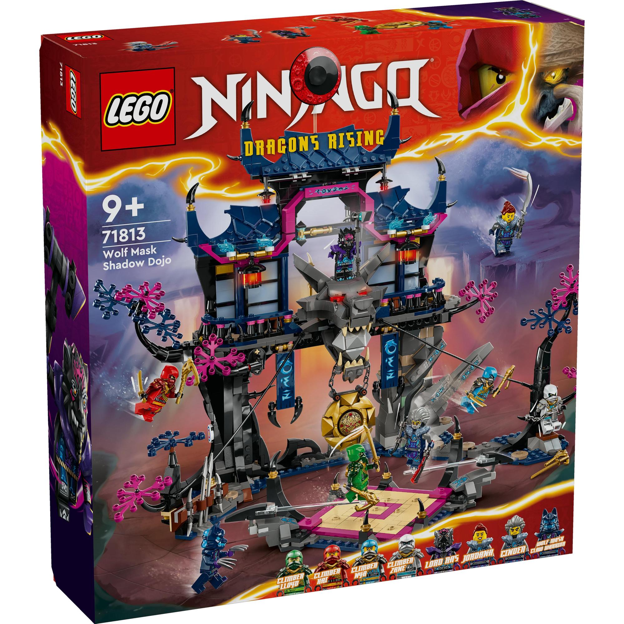 LEGO NINJAGO 71813 Đồ chơi lắp ráp Tu viện bóng tối của mặt nạ sói (1190 Chi Tiết)