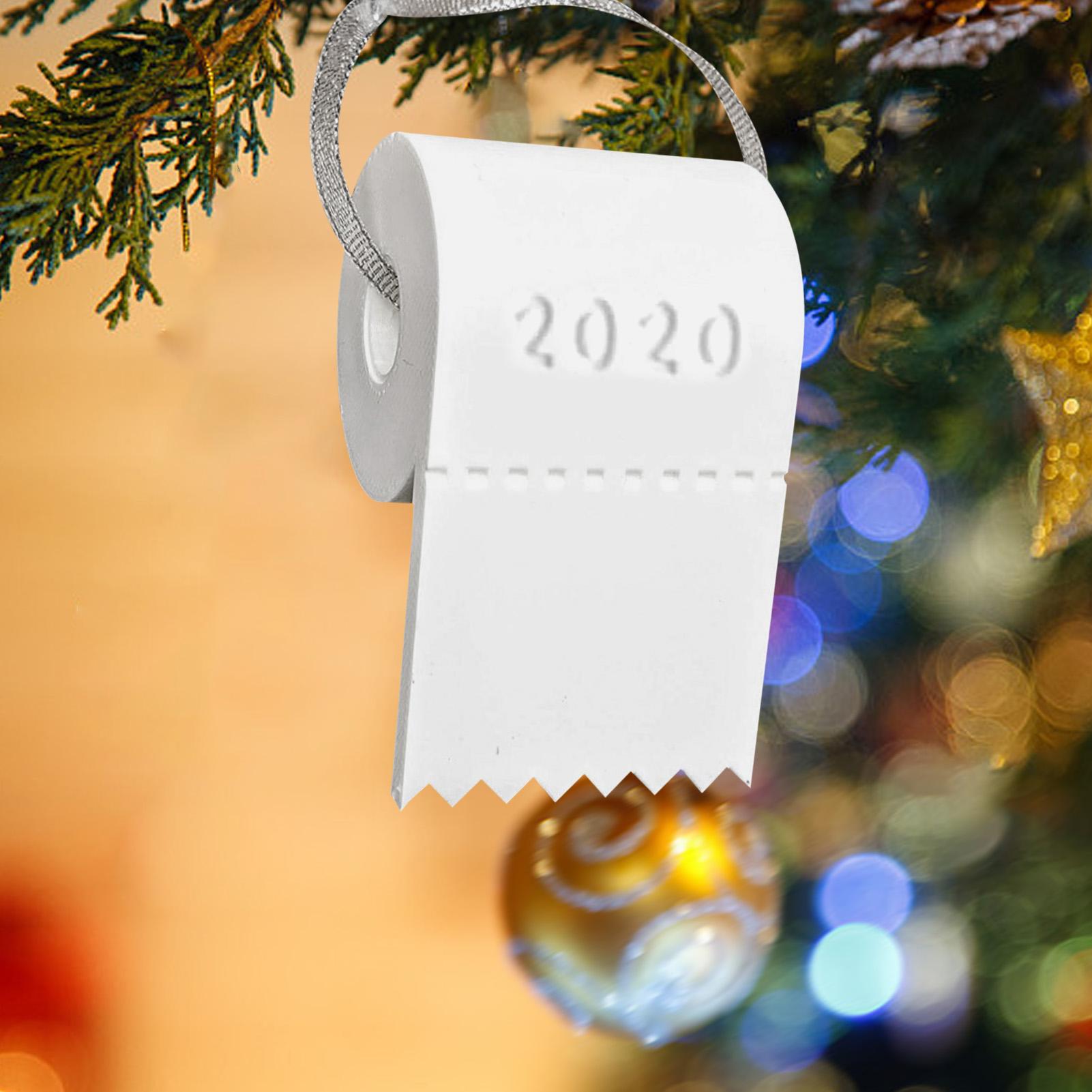 Đồ trang trí cây thông hình cuộn giấy vệ sinh