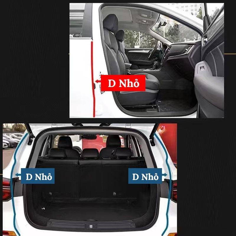 Gioăng Cao Su Chữ D, P, T, Z, U, B Chống Ồn Ô Tô, Dán Cửa Xe Chống Bụi - Keo Trợ Dính 3M Tăng Độ Kết Dính