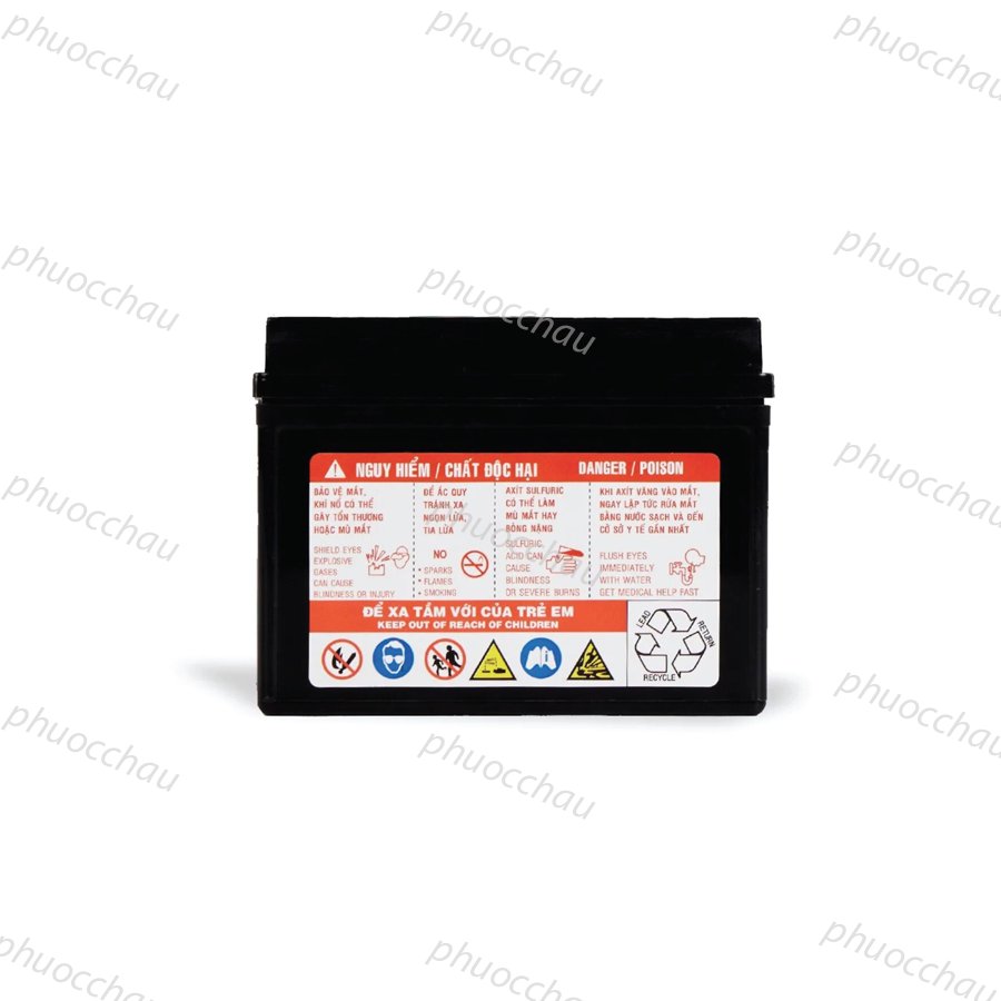 Ắc quy Đồng Nai PTZ5L 12V-4Ah Wave RS Rsx Rsv S, Nouvo456, Airblade110, Hayate X-Bike SKY Exciter Luvias Cub