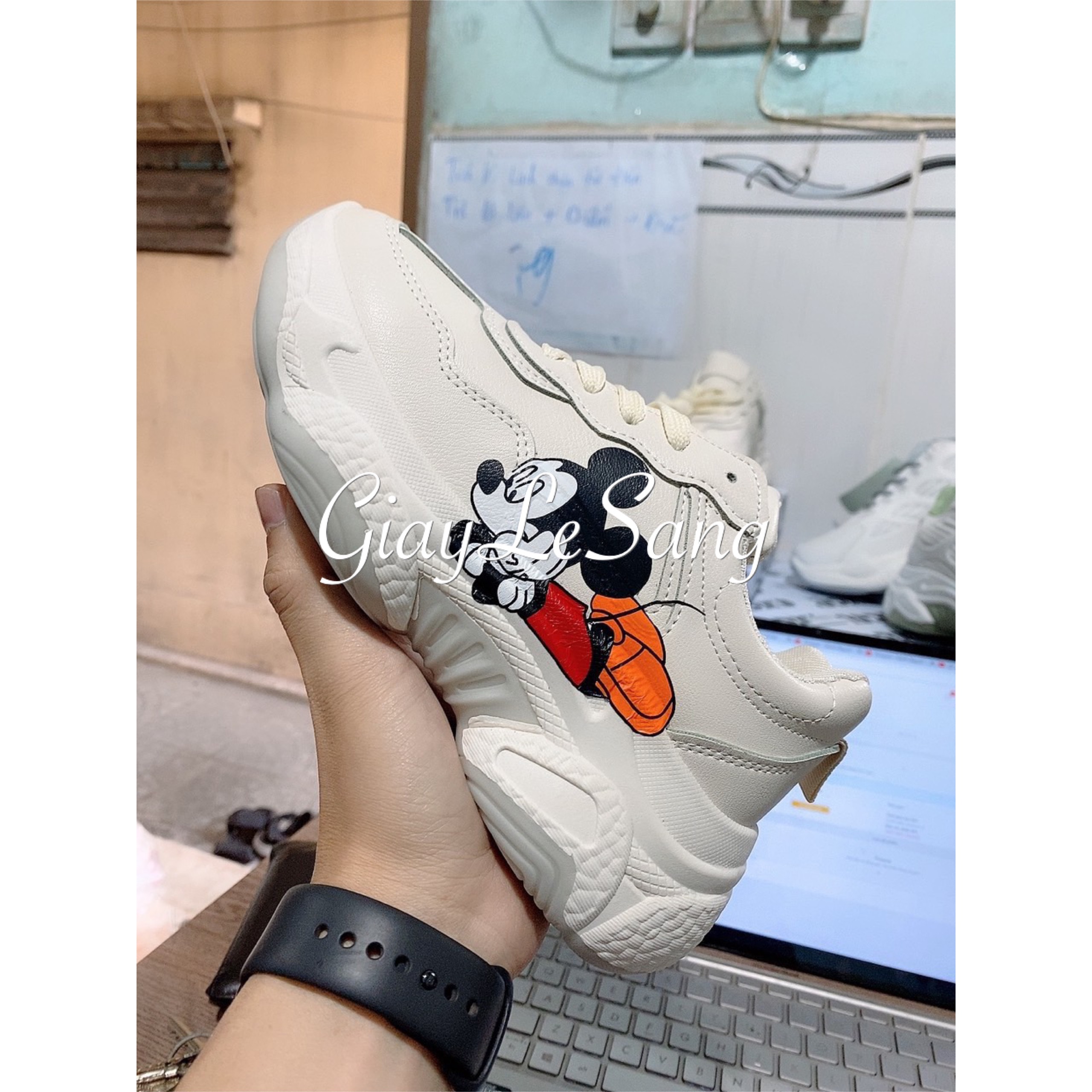 Giày SNEAKER Tăng Chiều Cao Hình Chuột - A103