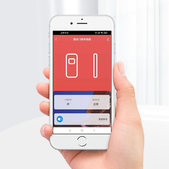 Cảm Biến Rung Động Vỡ Kính Kiêm Má Từ Cửa Zigbee Tuya ZRM01