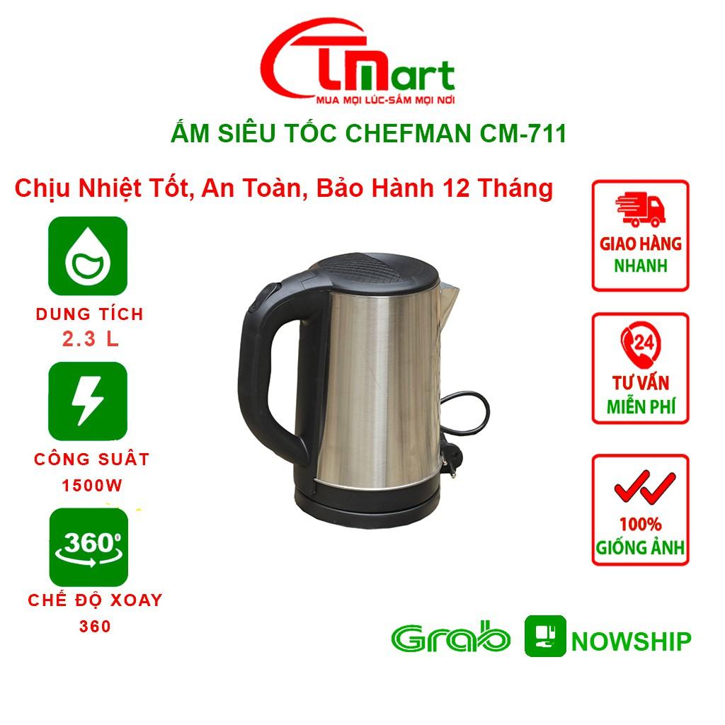 Ấm Siêu Tốc Chefman CM - 711 - Ấm Đun Nước - HÀNG CHÍNH HÃNG - BẢO HÀNH 12 THÁNG