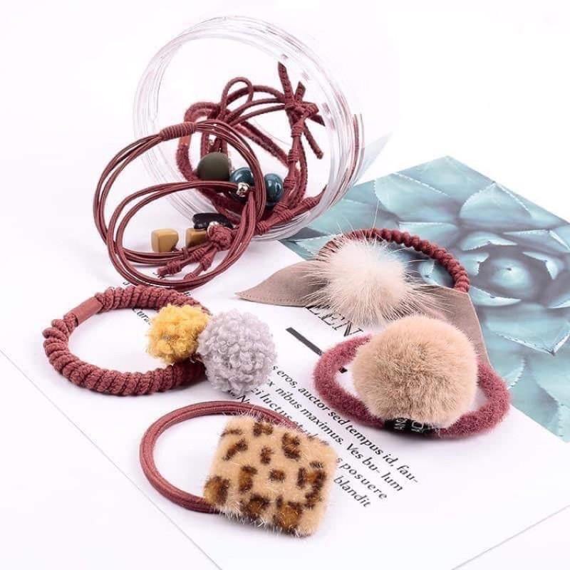 Set 10 dây buộc tóc Hàn Quốc