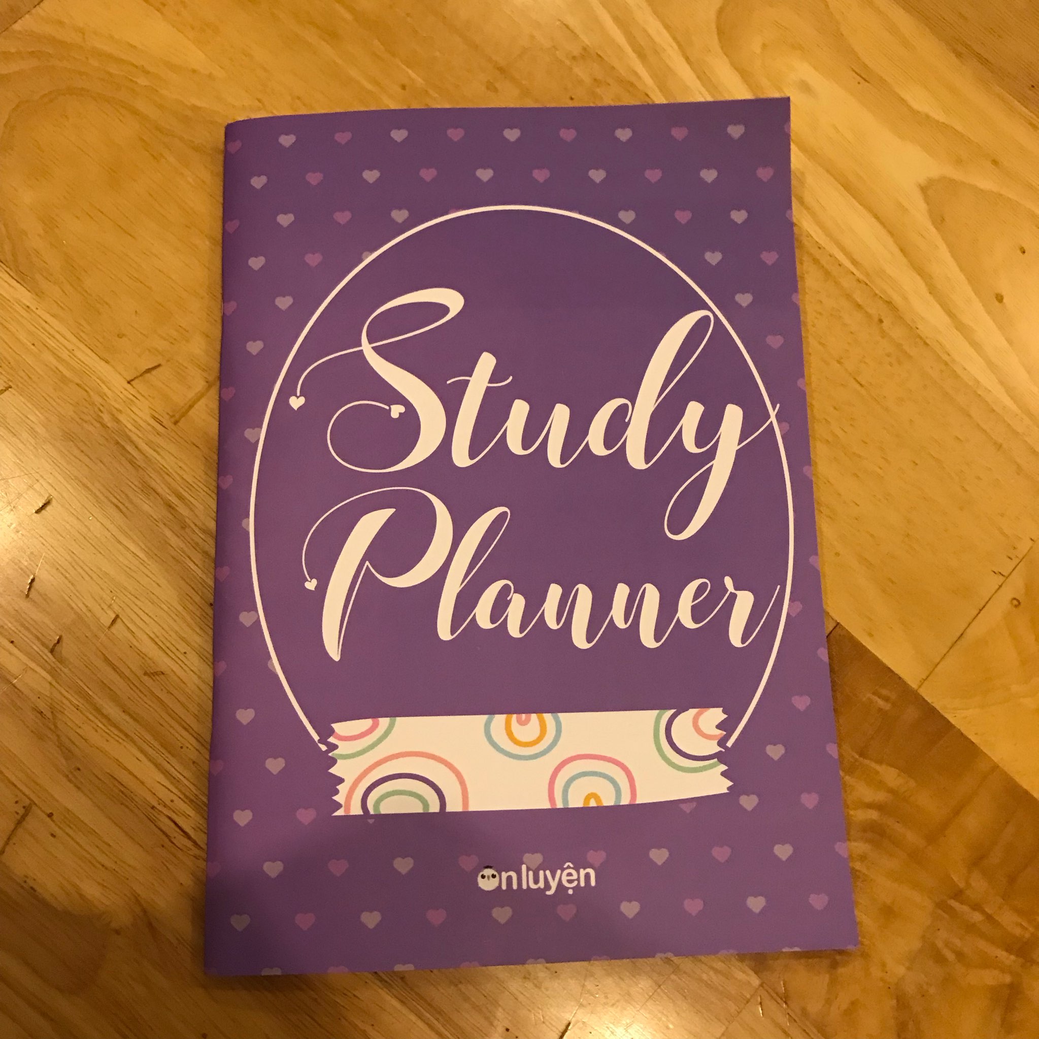 Sổ tay Study planner kế hoạch học tập 