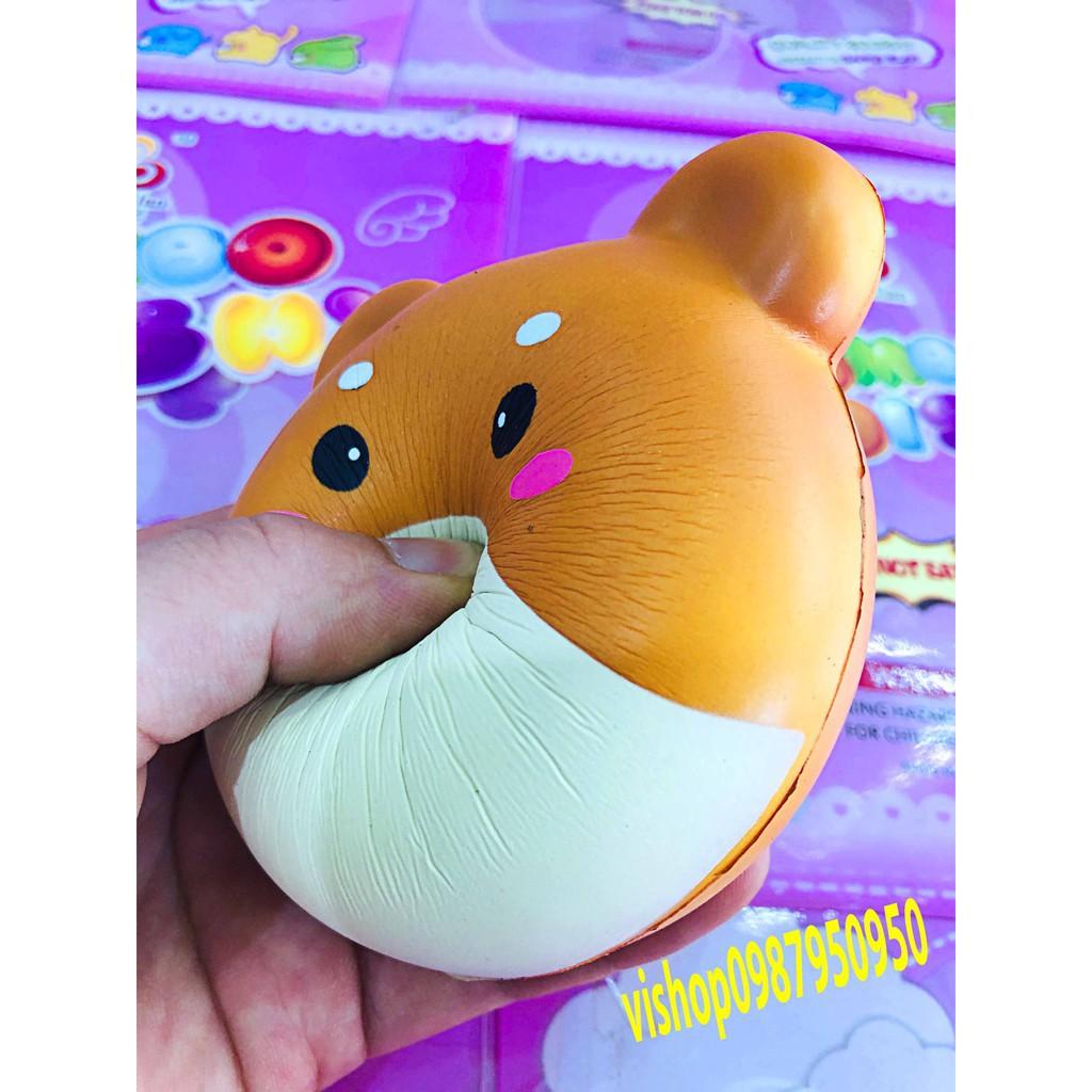 ĐỒ CHƠI SQUISHY MẶT GẤU VÀNG LÈ LƯỠI mã UED1 GZIPPER