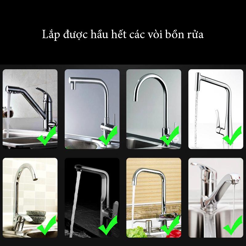 Đầu Vòi Xoay 360 Độ Vòi Tăng Áp 3 Chế Độ Ama86 - Hàng Chất Lượng