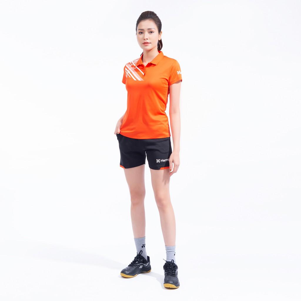 Áo Thể Thao Nữ HERMOD Tennis, Cầu Lông, Bóng Chuyền, Vải Co Dãn, Thoáng Mát, Thấm Hút B01CAM