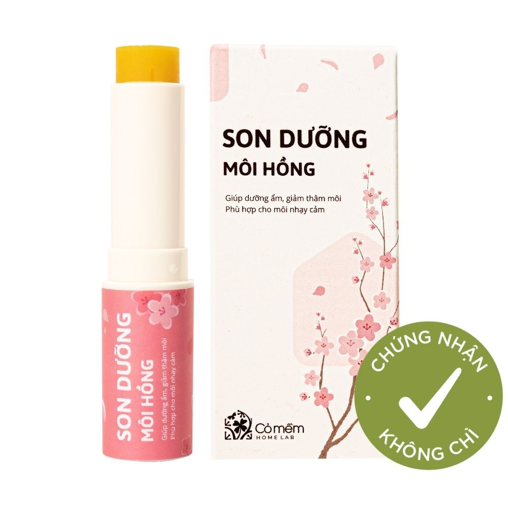 Son Dưỡng Hồng Môi Giảm Thâm Môi Siêu Dưỡng Vitamin E Cỏ Mềm 3,6g