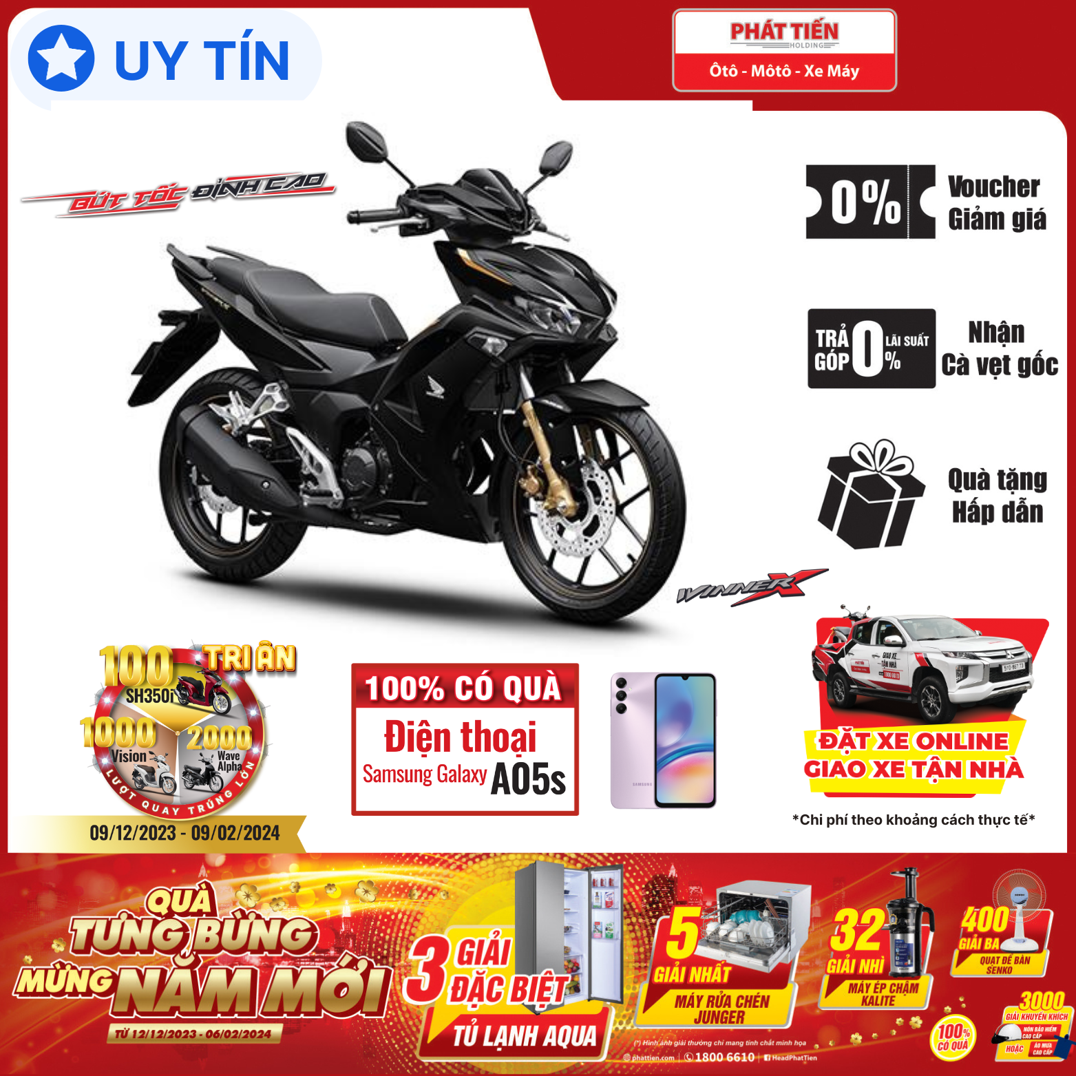 Xe Máy Honda Winner X 2024 Đặc Biệt Smart Key Phanh ABS