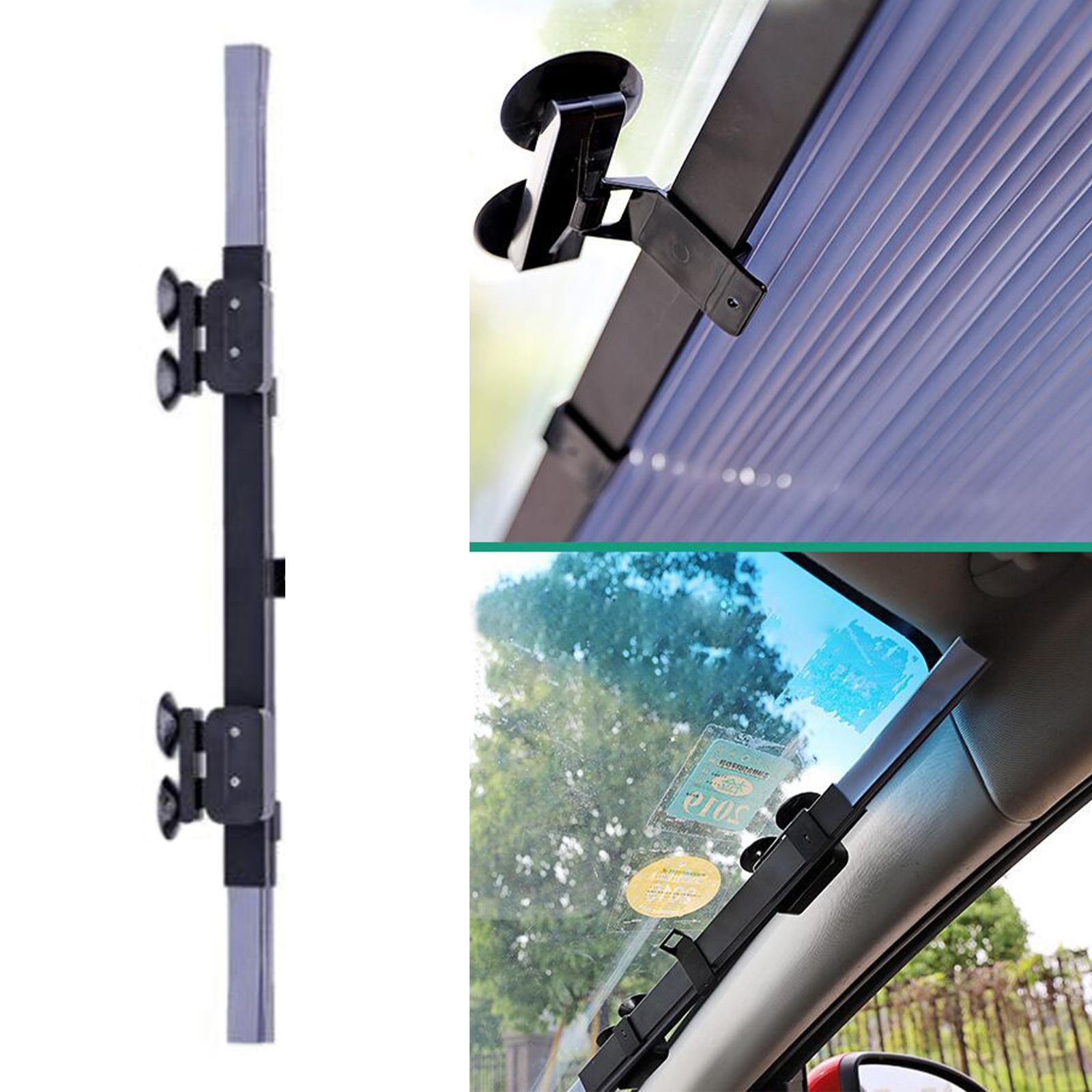 Car Windshield Sun Shade Cover Curtain Sun Shield Fit for Large Vehicles with Suction Cup