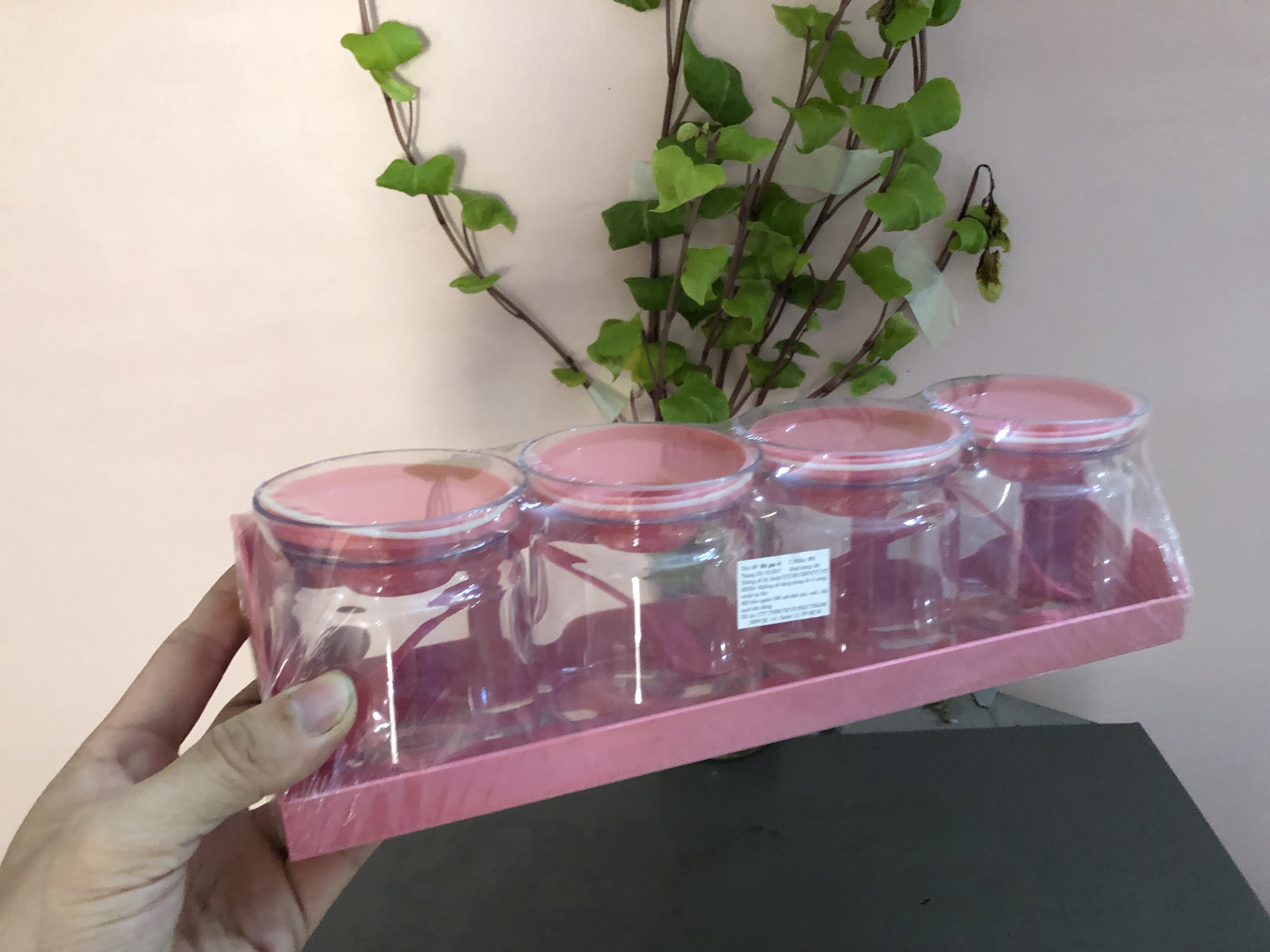 Set bộ 5 hũ đựng gia vị thủy tinh