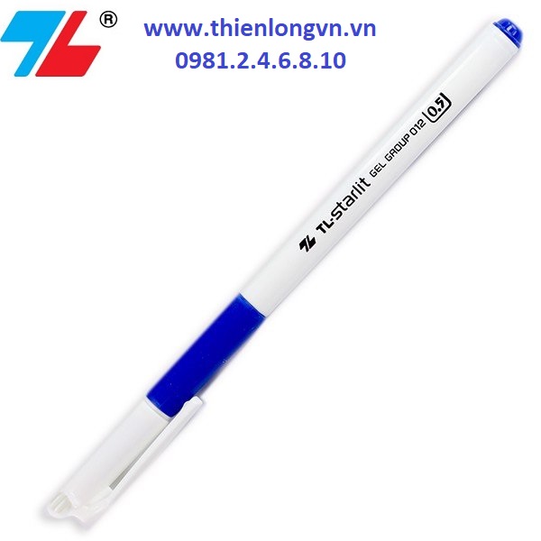 Combo 5 cây bút gel 0.5mm Thiên Long; GEL-012 mực xanh