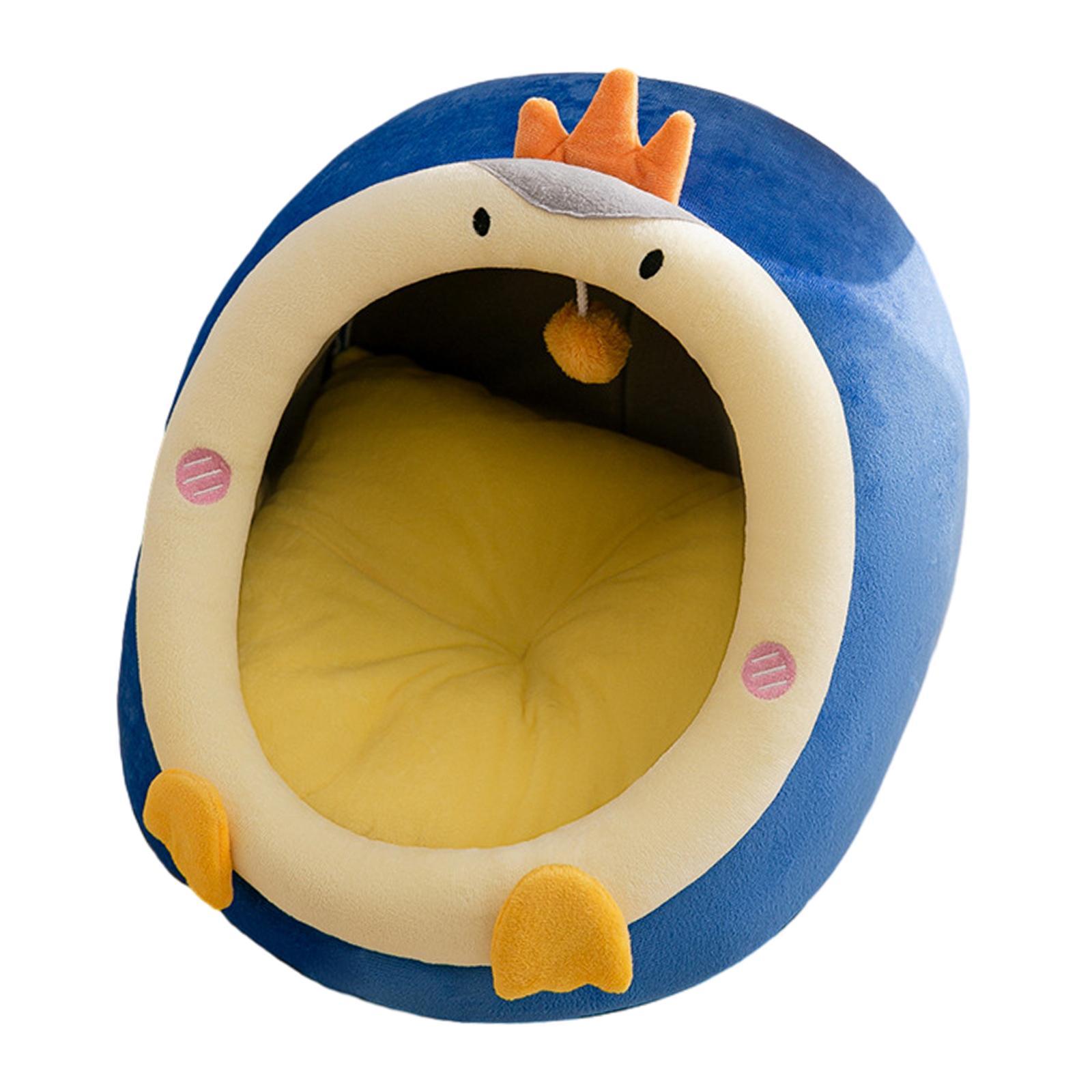 Semi Enclosed Warm Pet House Cat Bed, Pet Sleeping Bed, Comfortable Cat House for Kittens or Small Dogs Indoor Outdoor