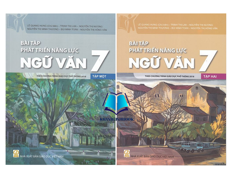 Sách - Combo Bài tập phát triển năng lực Ngữ văn 7 tập 1 + 2