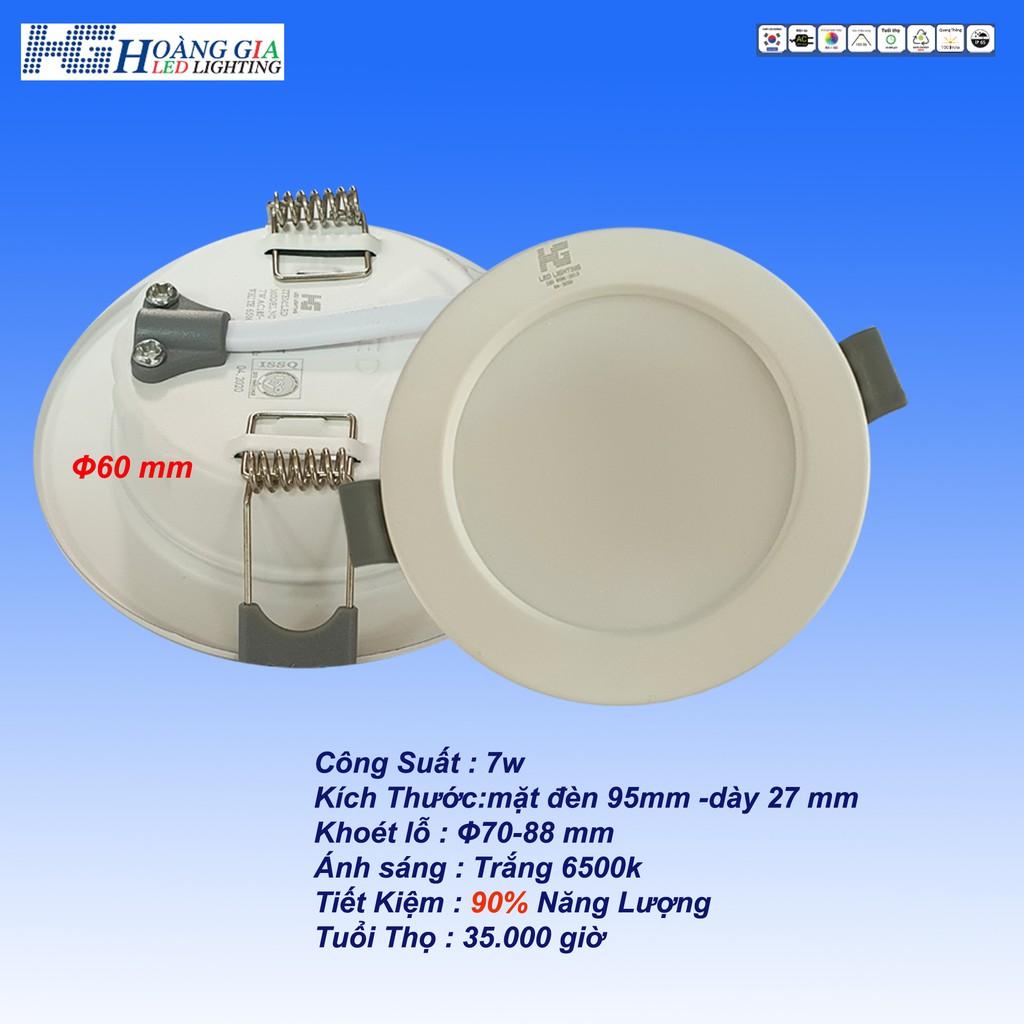 Đèn Led Âm Trần 7w Siêu Nhẹ DOB Ánh Sáng Trắng