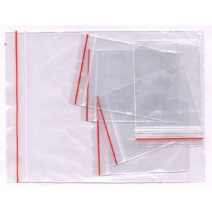 1Kg Túi Zip Chỉ Đỏ Đựng Linh Kiện Điện Tử,Thực phẩm, Túi Zip lock kín an toàn tiện dụng
