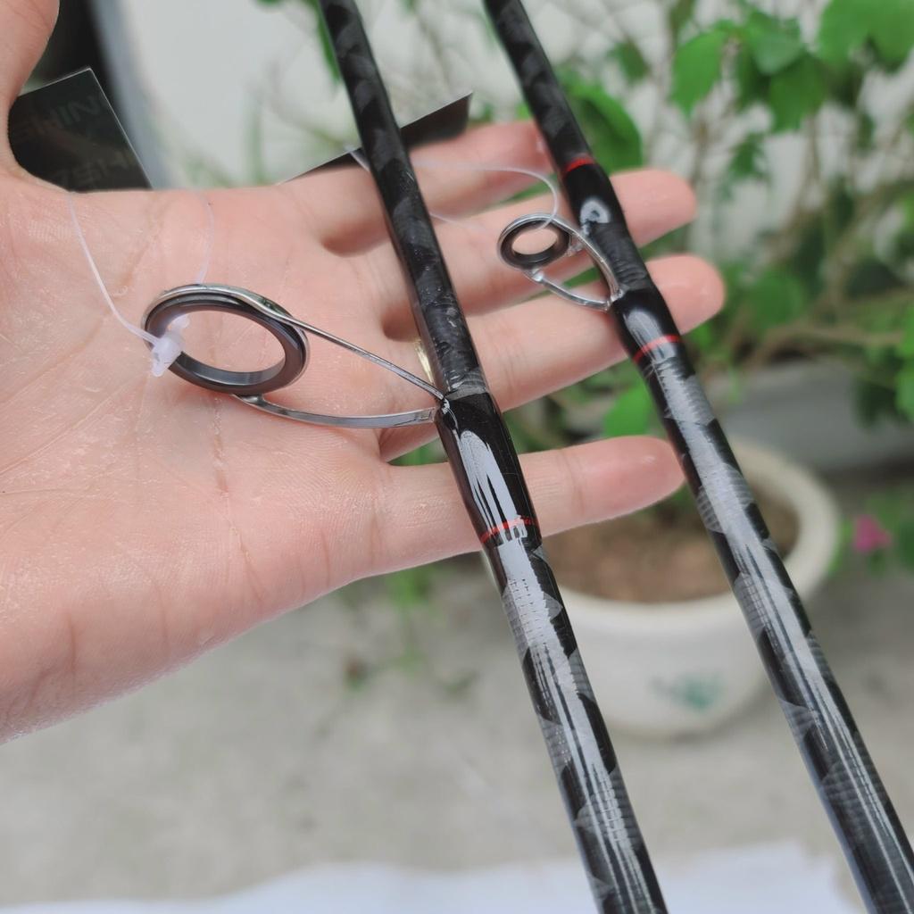 Cần câu lure cao cấp Ashino Xeon phukiencaulure25 cần câu lure 2 khúc siêu nhẹ, chất liệu carbon xoắn X toàn thân