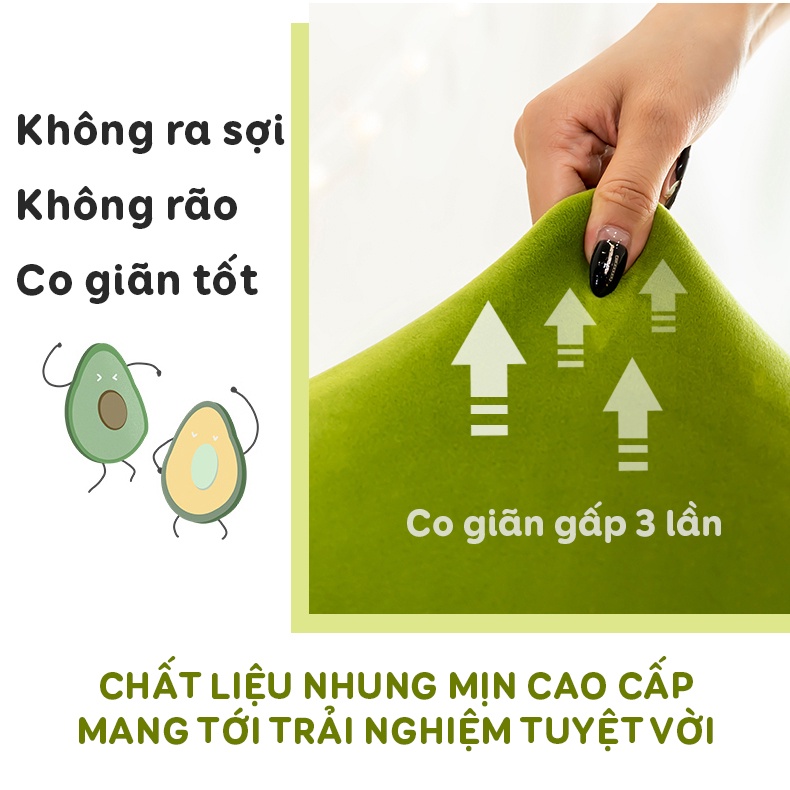 Gấu Bông Gối Ôm Bơ Chibi Bông Gòn Cao Cấp