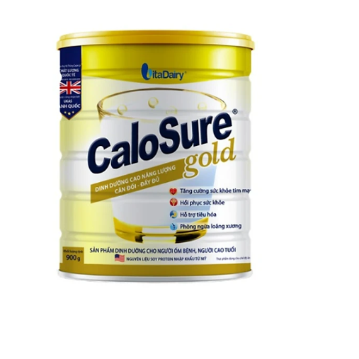  Sữa bột Calosure Gold Ít Đường 900g-Cho người lớn tuổi có vấn đề về tiêu hóa, tim mạch và xương khớp-Tặng khăn mềm mịn