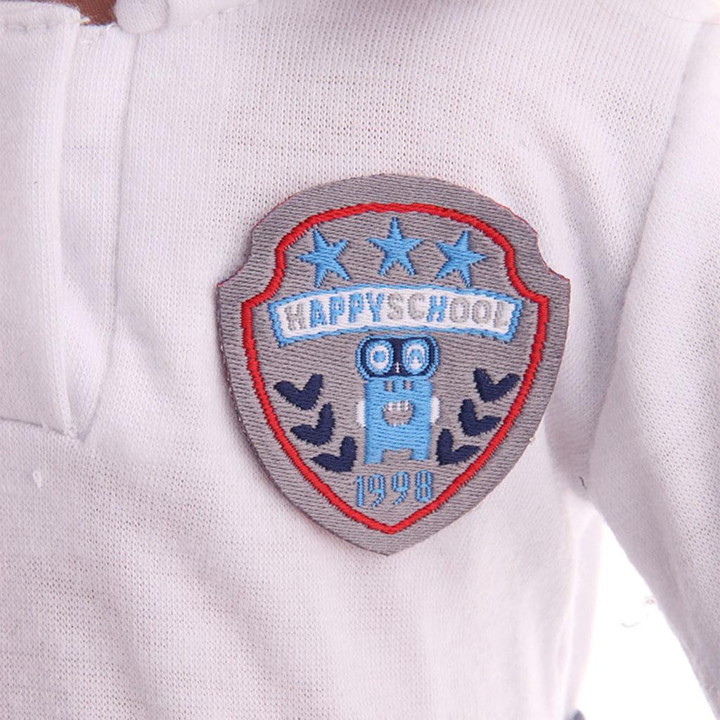 2Pcs Fashion Handmade Doll School Uniform Set for 18inch Girl Doll Accs