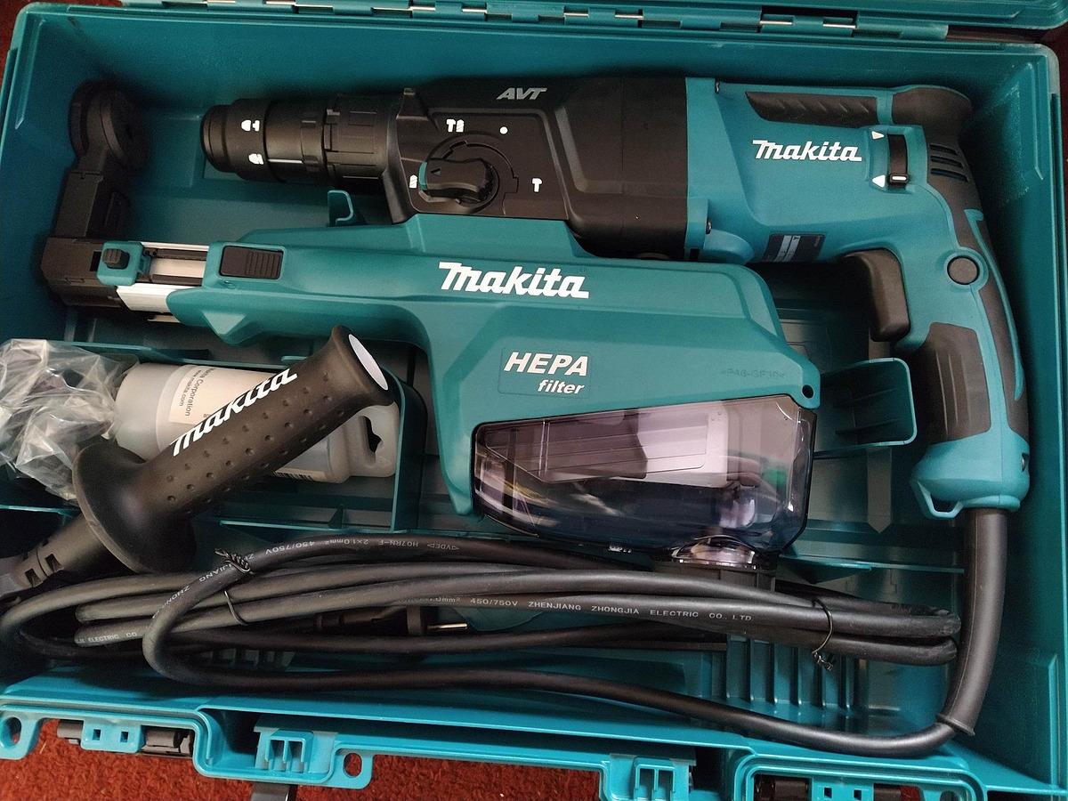 MÁY KHOAN ĐỘNG LỰC VỚI HỆ THỐNG HÚT BỤI 800W MAKITA HR2653T - HÀNG CHÍNH HÃNG
