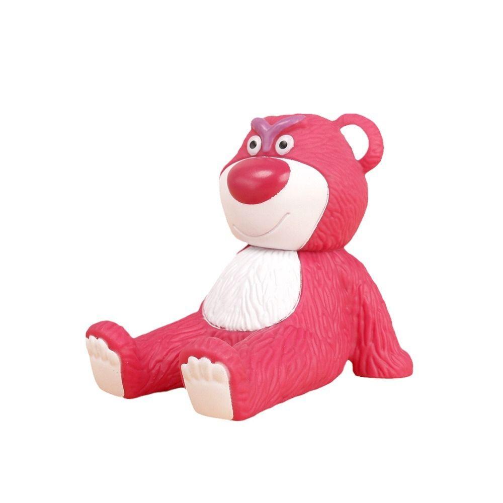 Giá đỡ kệ đỡ điện thoại, máy tính bảng gấu dâu Lotso cute đáng yêu trang trí bàn học, ô tô